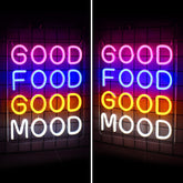 Good Food Good Mood Neon Sign